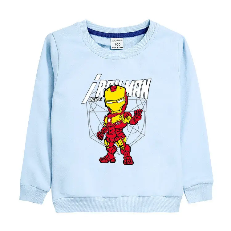 3~8 Years Autumn winter children's clothing Cartoon anime Iron hero Long-sleeved shirt T-shirt cotton blouse boy clothes gift
3~8 Years Autumn winter children's clothing Cartoon anime Iron hero Long-sleeved shirt T-shirt cotton blouse boy clothes gift