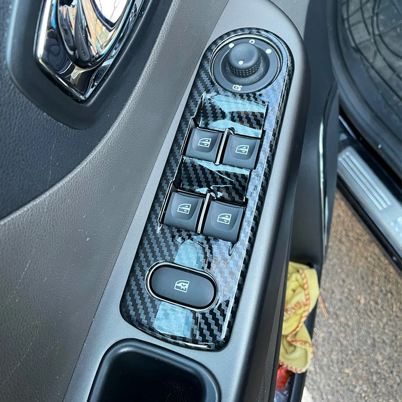 ABS углеродного волокна для Renault Captur 2013 2014 2015 2016 автомобильный оконный