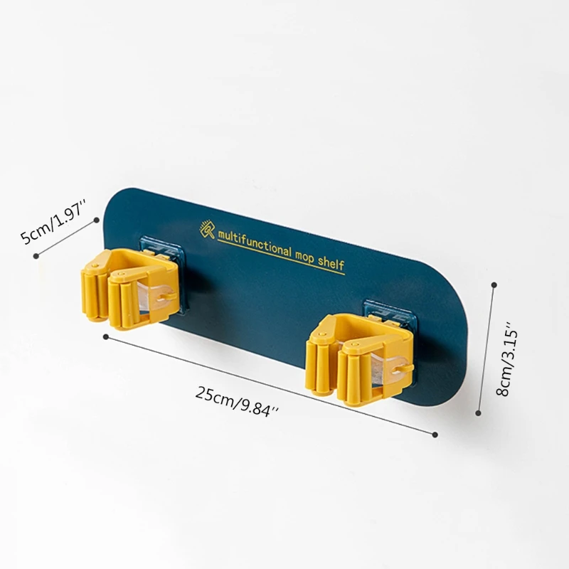 Kitchen Bathroom Punch-free Self-Adhesive Double Clips Wall Mounted Mop Hooks
Kitchen Bathroom Punch-free Self-Adhesive Double Clips Wall Mounted Mop Hooks