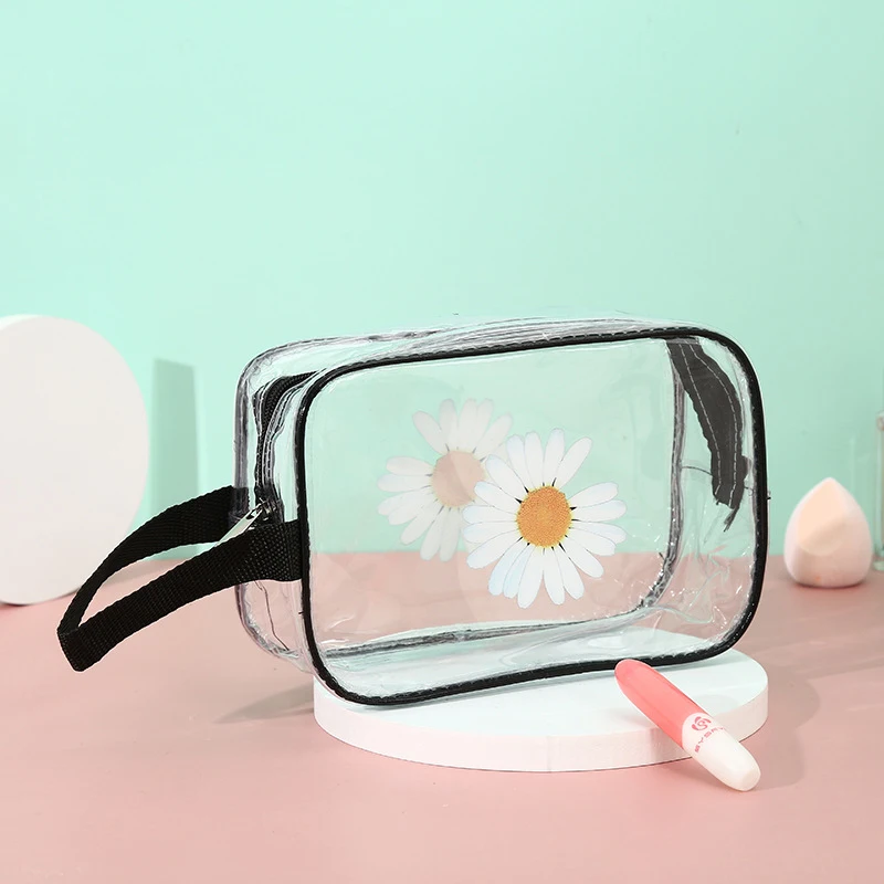 Daisy Transparent Wash Bags Organizer Large Capacity Cosmetic Bag For Make Up Portable Storage Case Package Flower Beauty Purse
Daisy Transparent Wash Bags Organizer Large Capacity Cosmetic Bag For Make Up Portable Storage Case Package Flower Beauty Purse