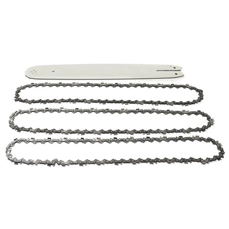 4Pcs/Set 16 Inch 3/8LP 050Inch Chain Saw Guide Bar With 3Pcs Chains For STIHL 009 012 021 E180 MS180 MS190 MS250 HT70
4Pcs/Set 16 Inch 3/8LP 050Inch Chain Saw Guide Bar With 3Pcs Chains For STIHL 009 012 021 E180 MS180 MS190 MS250 HT70
