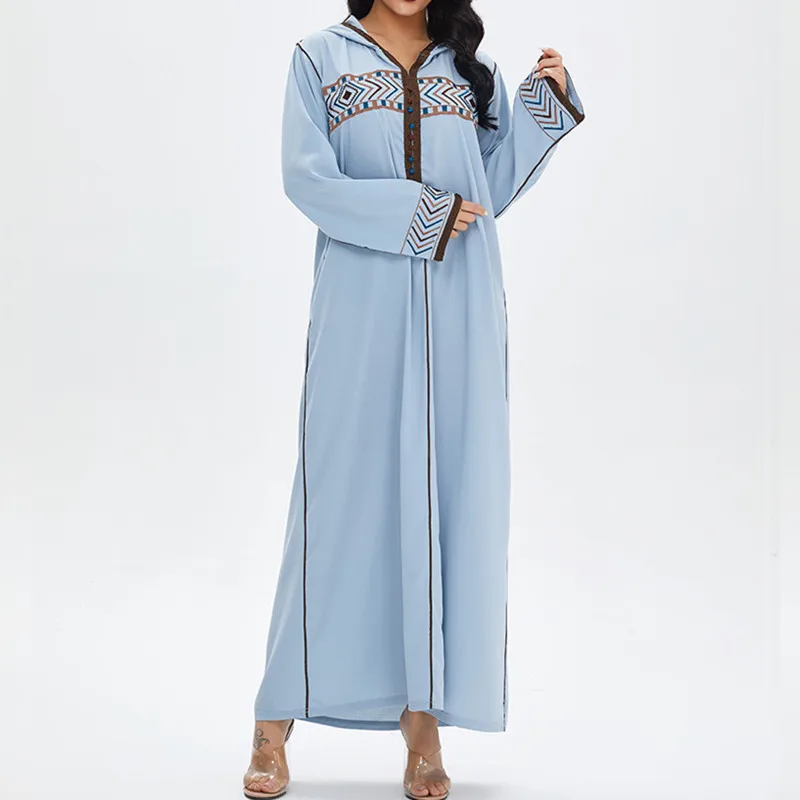 Eid Middle East Flowers Embroidery Hijab Dress Muslim For Women Modest Robe Turkey Kaftan Dubai Abaya Ramadan Islamic Clothing
Eid Middle East Flowers Embroidery Hijab Dress Muslim For Women Modest Robe Turkey Kaftan Dubai Abaya Ramadan Islamic Clothing