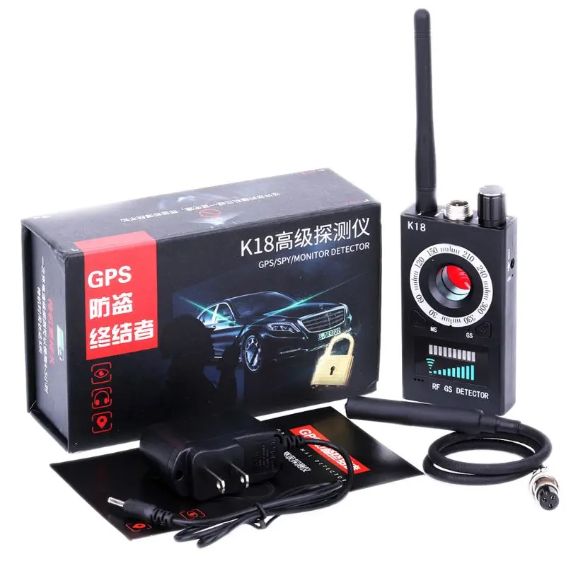 

1MHz-6.5GHz K18 Anti RF Detector Camera Wireless Bug Detect GSM Listening Device Finder Radio Scanner