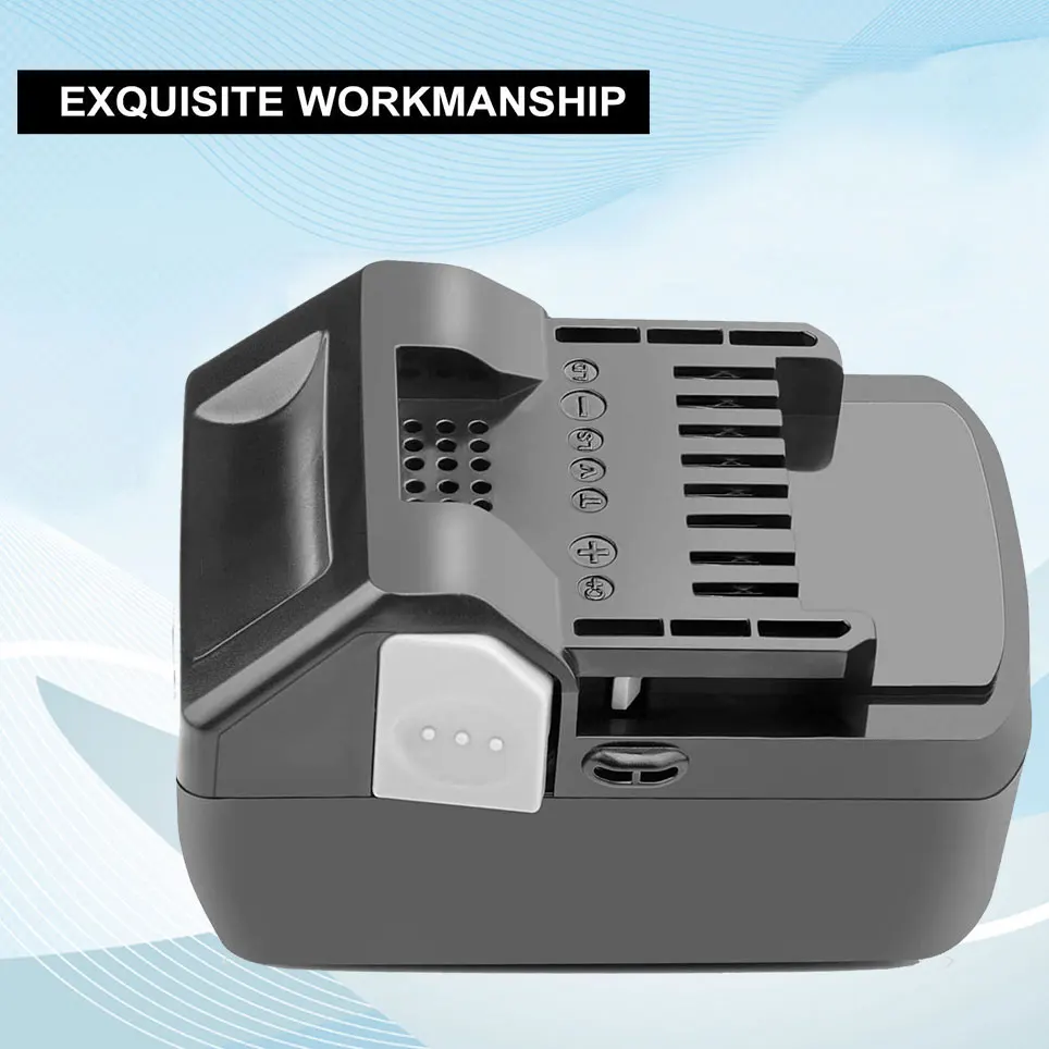 6000mAh 18V Lithium-ion Battery Compatible with Hitachi BSL1830 BSL1815X EB1814SL DS18DSAL 33055 330067 330068 330139 330557 
6000mAh 18V Lithium-ion Battery Compatible with Hitachi BSL1830 BSL1815X EB1814SL DS18DSAL 33055 330067 330068 330139 330557