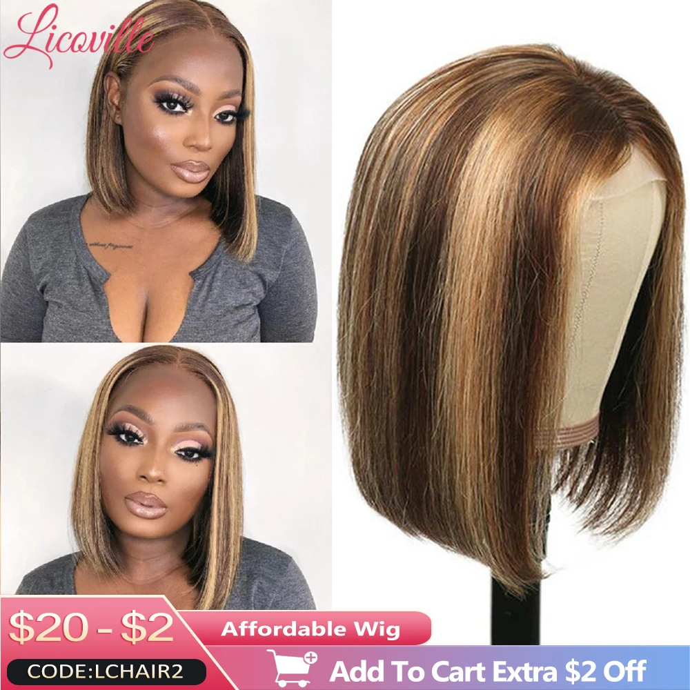 4x4x1 Bob Wig Lace Front Human Hair Wigs for Black Women Glueless Highlight Wig Human Hair Pre Plucked Brazilian Hair Licoville
4x4x1 Bob Wig Lace Front Human Hair Wigs for Black Women Glueless Highlight Wig Human Hair Pre Plucked Brazilian Hair Licoville