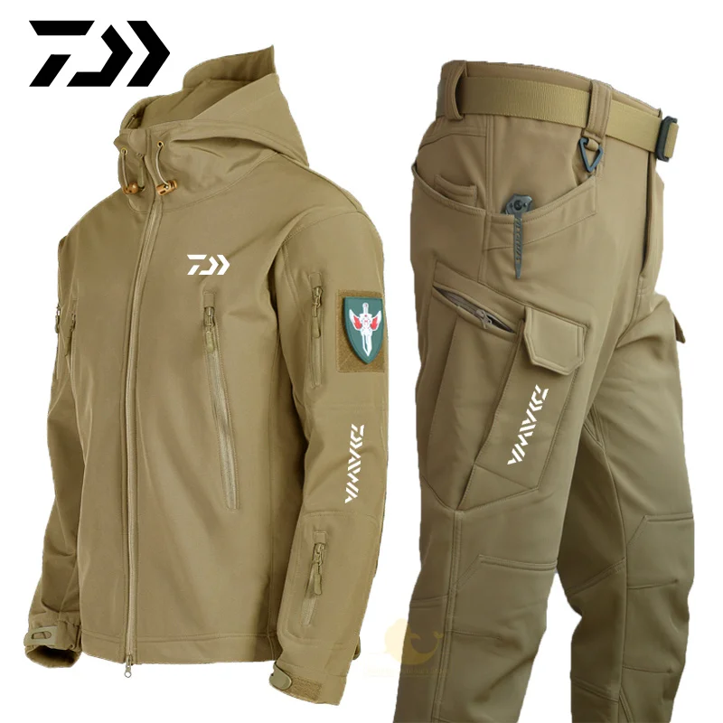 Daiwa New Men's Winter Fishing Jackets Outdoor Sport Windproof Fishing Suits Plus Velvet Military Fishing Set Keep Warm Men Set
Daiwa New Men's Winter Fishing Jackets Outdoor Sport Windproof Fishing Suits Plus Velvet Military Fishing Set Keep Warm Men Set