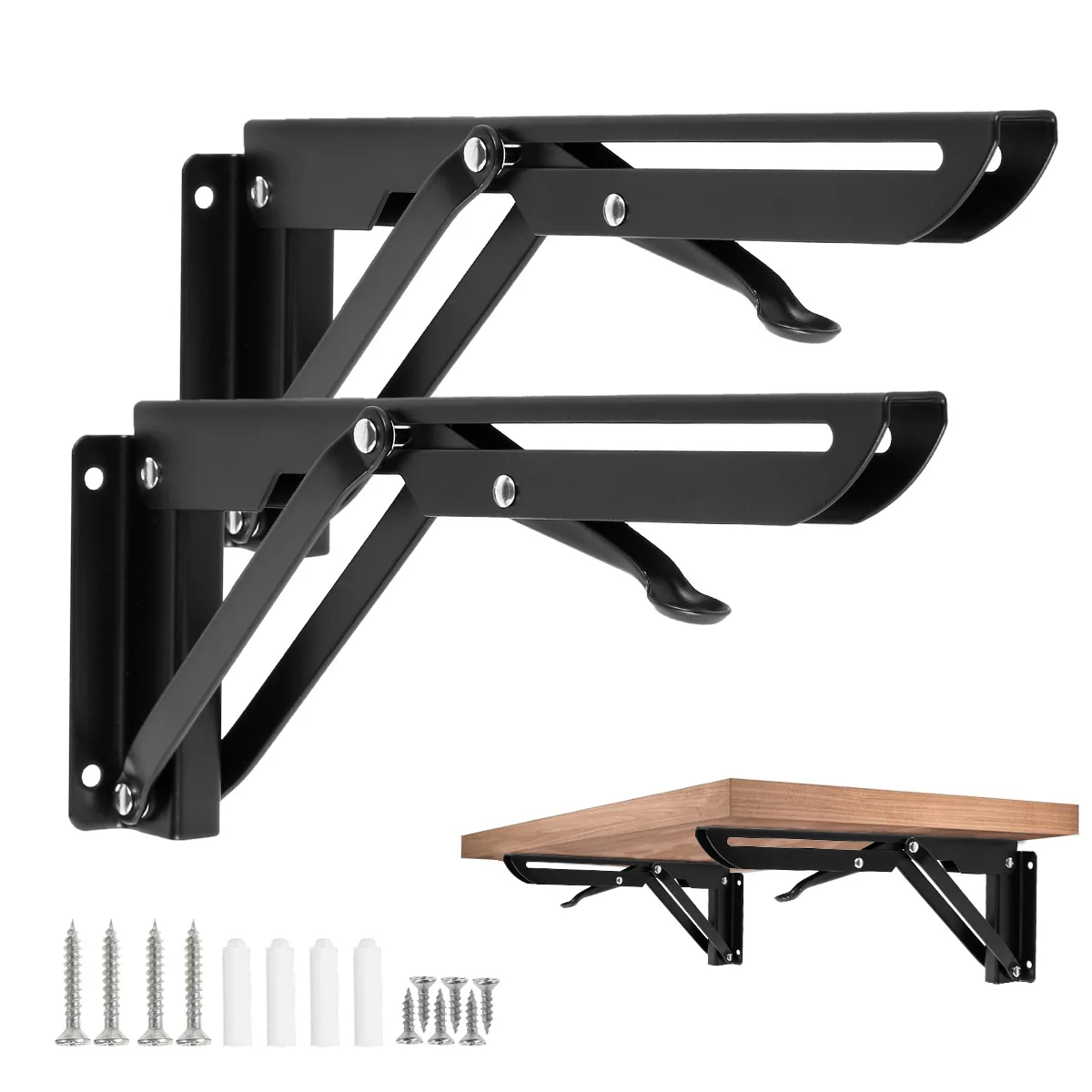 2pcs Folding Shelf Brackets Wall Mounted Triangle Angle L Brackets Stainless Steel Collapsible Shelf Furniture Hardware Bracket
2pcs Folding Shelf Brackets Wall Mounted Triangle Angle L Brackets Stainless Steel Collapsible Shelf Furniture Hardware Bracket