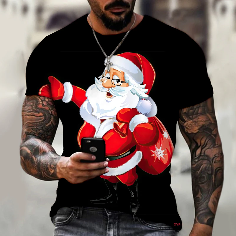 Men's Women's 3D Printing Short Sleeve T-shirt Christmas Tree Snowman Street Loose Oversized Clothing O-neck Fashion
Men's Women's 3D Printing Short Sleeve T-shirt Christmas Tree Snowman Street Loose Oversized Clothing O-neck Fashion