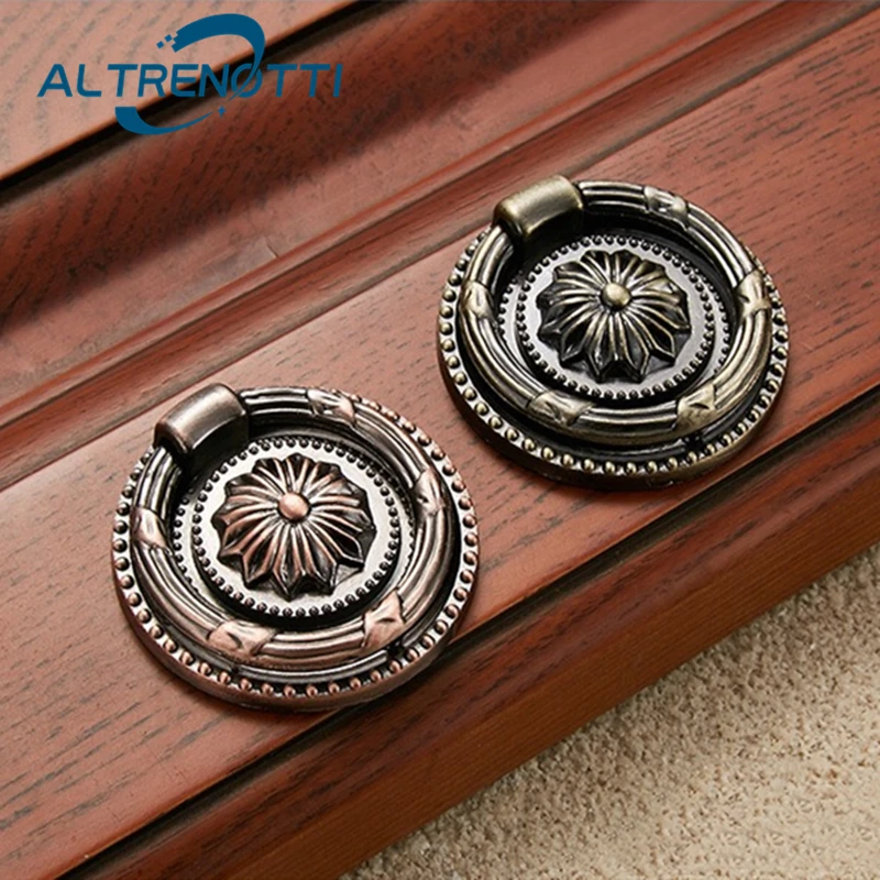 Furniture Handle Chinese Style Antique Bronze Round Totem Door Pull Wardrobe Kitchen Cupboard Drawer Cabinet Zinc Knob Hardware
Furniture Handle Chinese Style Antique Bronze Round Totem Door Pull Wardrobe Kitchen Cupboard Drawer Cabinet Zinc Knob Hardware