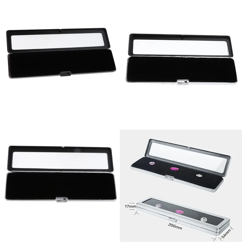 Jewelery Display Case in Glass with Precious Stones Top with Closure 20 X 5.4 
Jewelery Display Case in Glass with Precious Stones Top with Closure 20 X 5.4