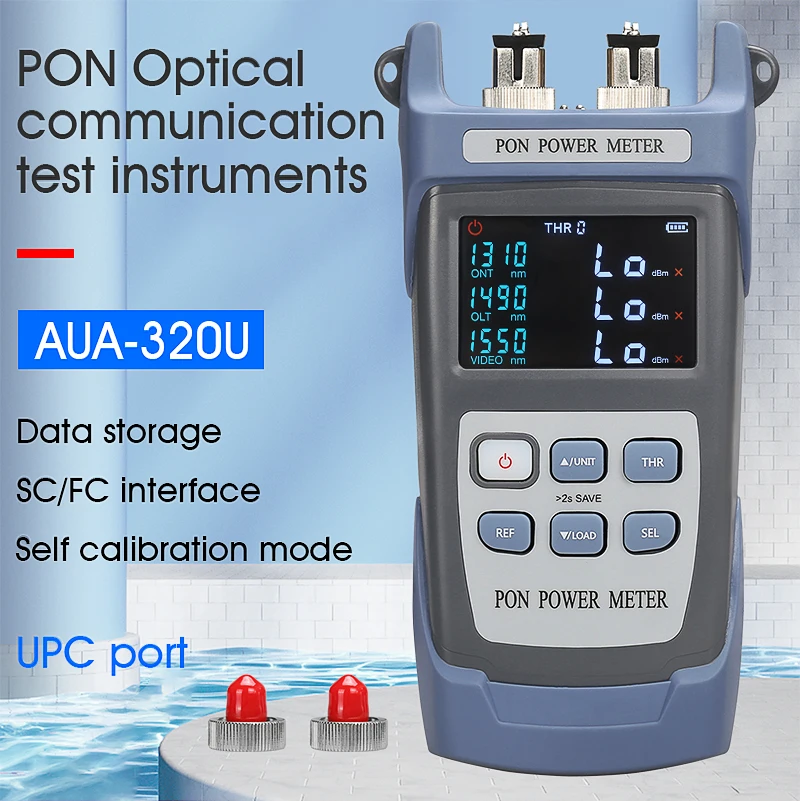 COMPTYCO AUA-320U/A Free shipping Fiber Optical PON Power Meter FTTX/ONT/OLT 1310/1490/1550nm
COMPTYCO AUA-320U/A Free shipping Fiber Optical PON Power Meter FTTX/ONT/OLT 1310/1490/1550nm