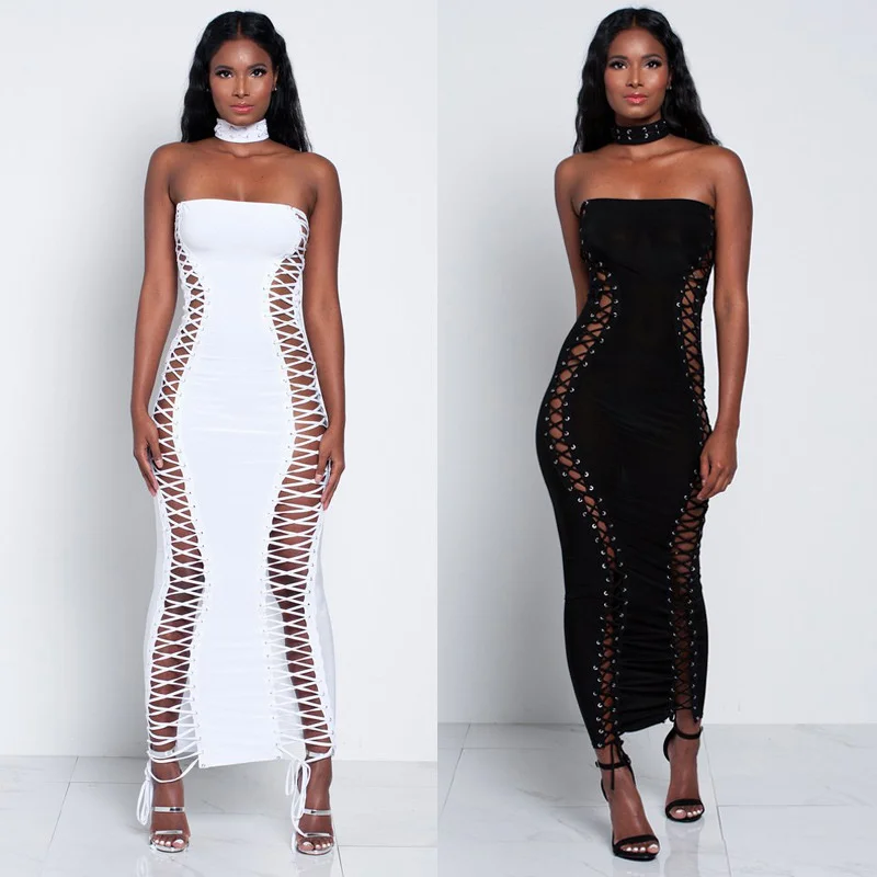 2019 Summer Women Sexy Bodycon Solid Open Back Slim Midi Elegant Wrap Dresses Hollow Out Off the Shoulder Strapless Party Dress
2019 Summer Women Sexy Bodycon Solid Open Back Slim Midi Elegant Wrap Dresses Hollow Out Off the Shoulder Strapless Party Dress