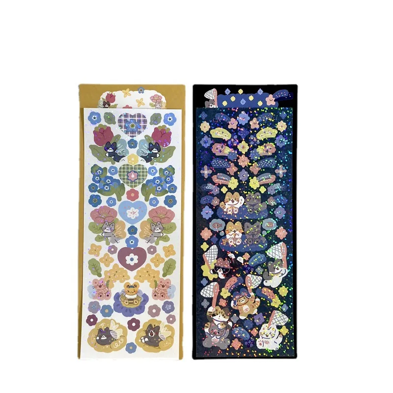 Lovely Laser Cat Flower Idol Card Sticker DIY Scrapbook Junk Journal Diary Photo Album Mobile Phone Computer Stickers
Lovely Laser Cat Flower Idol Card Sticker DIY Scrapbook Junk Journal Diary Photo Album Mobile Phone Computer Stickers