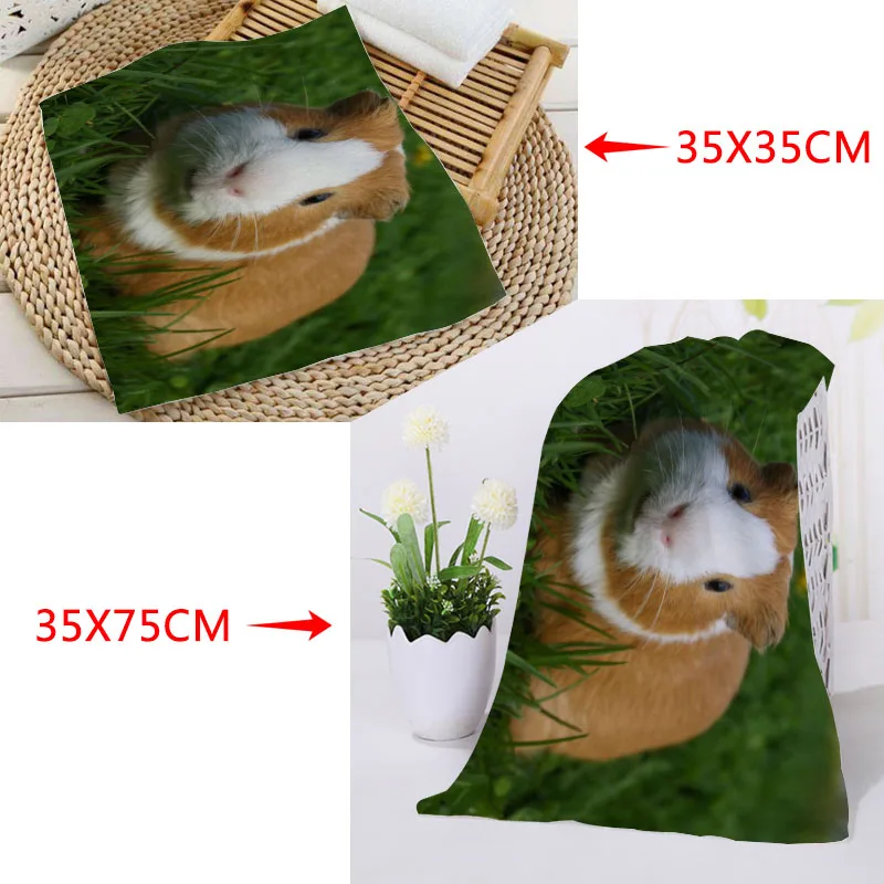 New Arrival Guinea Pig Towels Animals Square rectangle Towels Printing Size 35x35cm 35x75cm Cotton Face Towel Fabric Custom logo
New Arrival Guinea Pig Towels Animals Square rectangle Towels Printing Size 35x35cm 35x75cm Cotton Face Towel Fabric Custom logo