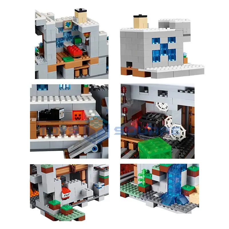 The Light Mountain Cave With My World Action Figures Bricks Model Building Blocks Set Gifts Educational Toys For Children
The Light Mountain Cave With My World Action Figures Bricks Model Building Blocks Set Gifts Educational Toys For Children