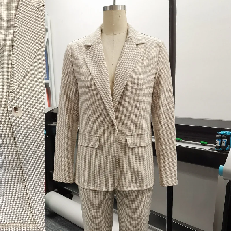 Brand New Plaid Women Blazer Suit Set Long Sleeve Office Ladies Pant Suits office lady Casual Autumn Winter Two-piece Suit
Brand New Plaid Women Blazer Suit Set Long Sleeve Office Ladies Pant Suits office lady Casual Autumn Winter Two-piece Suit