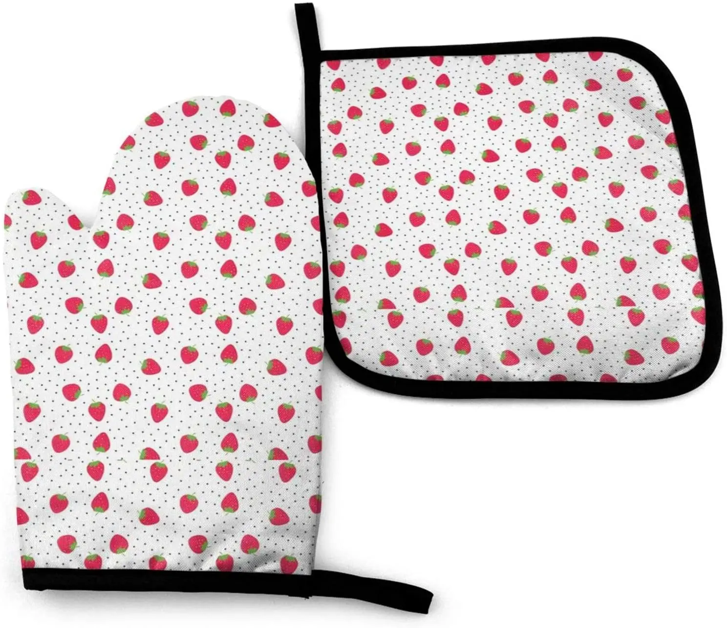Strawberry Fruity Fun Oven Gloves and Pot Holder Set Kitchen Gift Set For Kitchen Cooking Baking and Grilling
Strawberry Fruity Fun Oven Gloves and Pot Holder Set Kitchen Gift Set For Kitchen Cooking Baking and Grilling