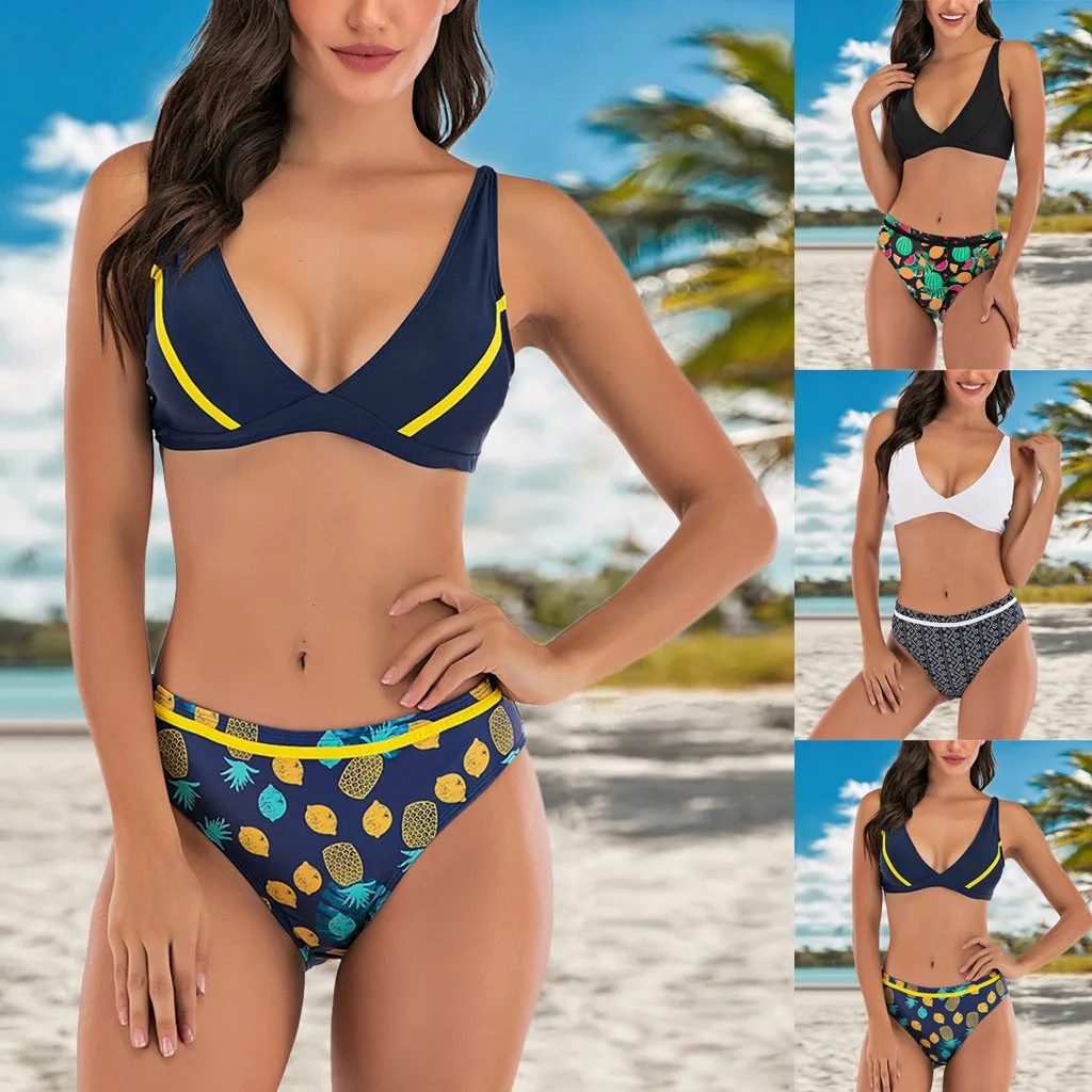 Bikini 2021 Mujer Swimsuit Women Two Piece Push Up Bikini Set Beach Swimming Suit Swim Wear Brazilian Swimwear Biquini
Bikini 2021 Mujer Swimsuit Women Two Piece Push Up Bikini Set Beach Swimming Suit Swim Wear Brazilian Swimwear Biquini