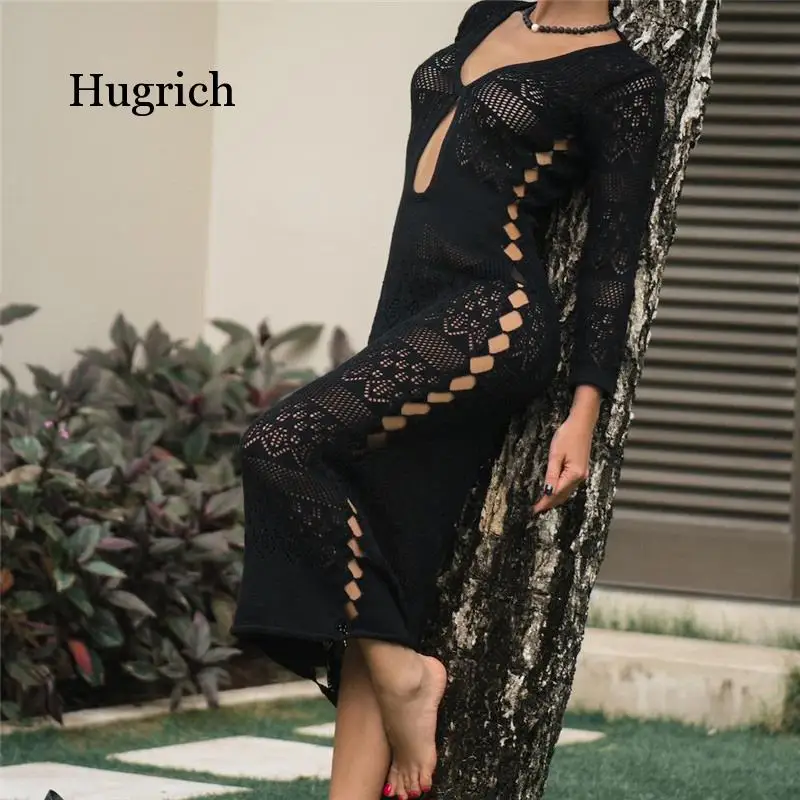 Bohemian Knitted Long Dress Beach Hollow Out Sexy Hot V Neck Pareos 2021 Slim Holiday Maxi Dresses Women Swim Wear
Bohemian Knitted Long Dress Beach Hollow Out Sexy Hot V Neck Pareos 2021 Slim Holiday Maxi Dresses Women Swim Wear