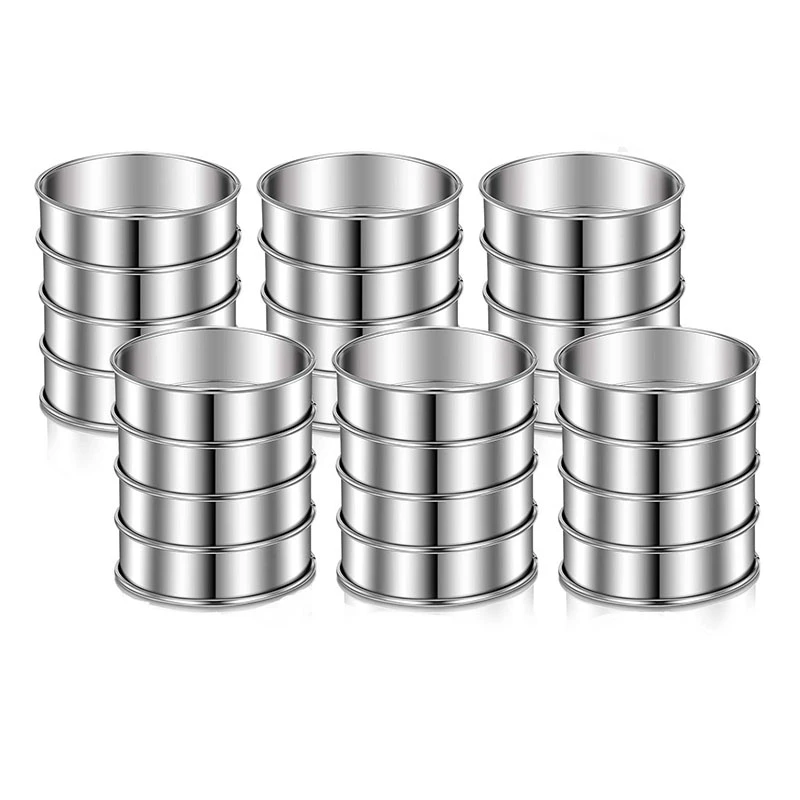 Круглые Кольца для маффинов, двойные скрученные кольца для маффинов, для дома, ресторана, инструменты для выпечки, 24 штуки
Круглые Кольца для маффинов, двойные скрученные кольца для маффинов, для дома, ресторана, инструменты для выпечки, 24 штуки