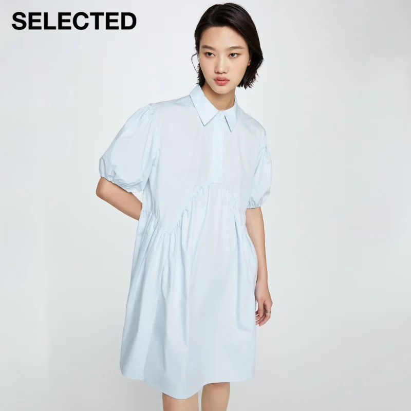 SELECTED Summer New Pleated Loose Short-Sleeved Shirt Dress Women M|42122J012
SELECTED Summer New Pleated Loose Short-Sleeved Shirt Dress Women M|42122J012