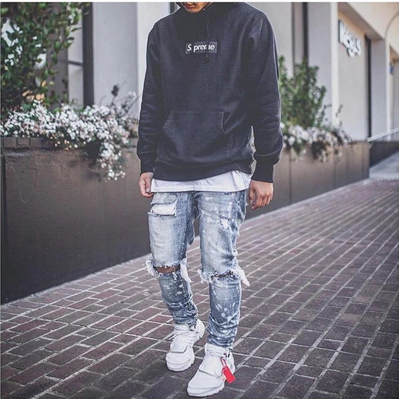 iSurvivor 2021 Spring and Summer Men's Jeans New Hole High-end Hole Tight Pencil Pants Paint Print Foot Pants
iSurvivor 2021 Spring and Summer Men's Jeans New Hole High-end Hole Tight Pencil Pants Paint Print Foot Pants