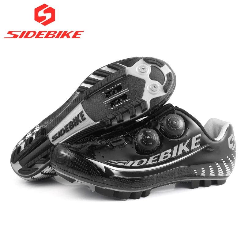 Новинка углеродная велосипедная обувь Sidebike Ультралегкая с автоматическим замком для горного велосипеда