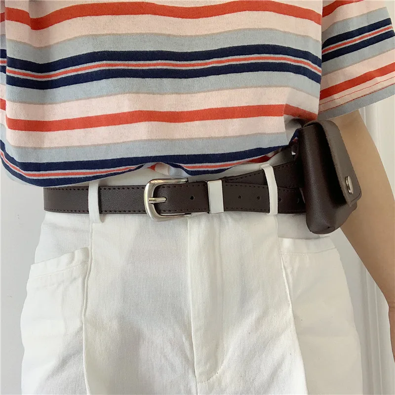 Vintage with Bag Leather Belt Female Ornament South Korea New Style Popular Simplicity Versatile Dress Belt Fashion Belt
Vintage with Bag Leather Belt Female Ornament South Korea New Style Popular Simplicity Versatile Dress Belt Fashion Belt