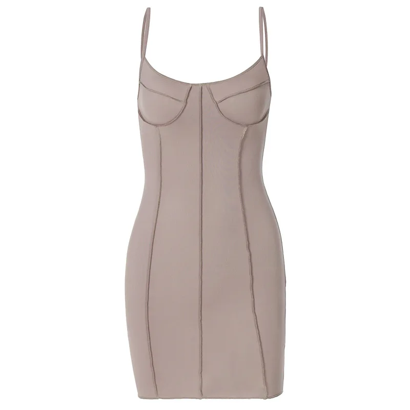 Sexy Sling Bodycon Dress Women Fashion Sleeveless O Neck Clothing Lady Solid Color Backless Slim Mini Dresses
Sexy Sling Bodycon Dress Women Fashion Sleeveless O Neck Clothing Lady Solid Color Backless Slim Mini Dresses