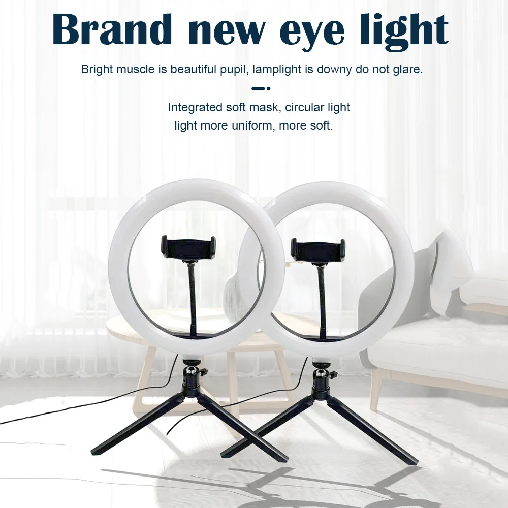 Photography LED Selfie Ring Light Photographic Selfie Ring Lighting For Smartphone Youtube Makeup Video Studio Ring Light 
Photography LED Selfie Ring Light Photographic Selfie Ring Lighting For Smartphone Youtube Makeup Video Studio Ring Light
