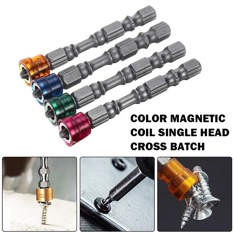 5Pcs Colorful Tool Steel 1/4 Hex Shank Strong Magnetic Screwdriver Bit with for Household Use and Work Use
5Pcs Colorful Tool Steel 1/4 Hex Shank Strong Magnetic Screwdriver Bit with for Household Use and Work Use
