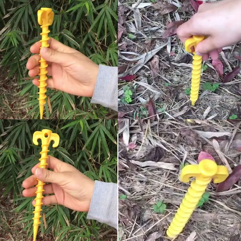 10Pcs/set Outdoor Camping Tent Stakes Pegs Pins Trip Plastic Ground Support Heavy Duty Tent Nails Peg Screw Anchor Wholesale
10Pcs/set Outdoor Camping Tent Stakes Pegs Pins Trip Plastic Ground Support Heavy Duty Tent Nails Peg Screw Anchor Wholesale