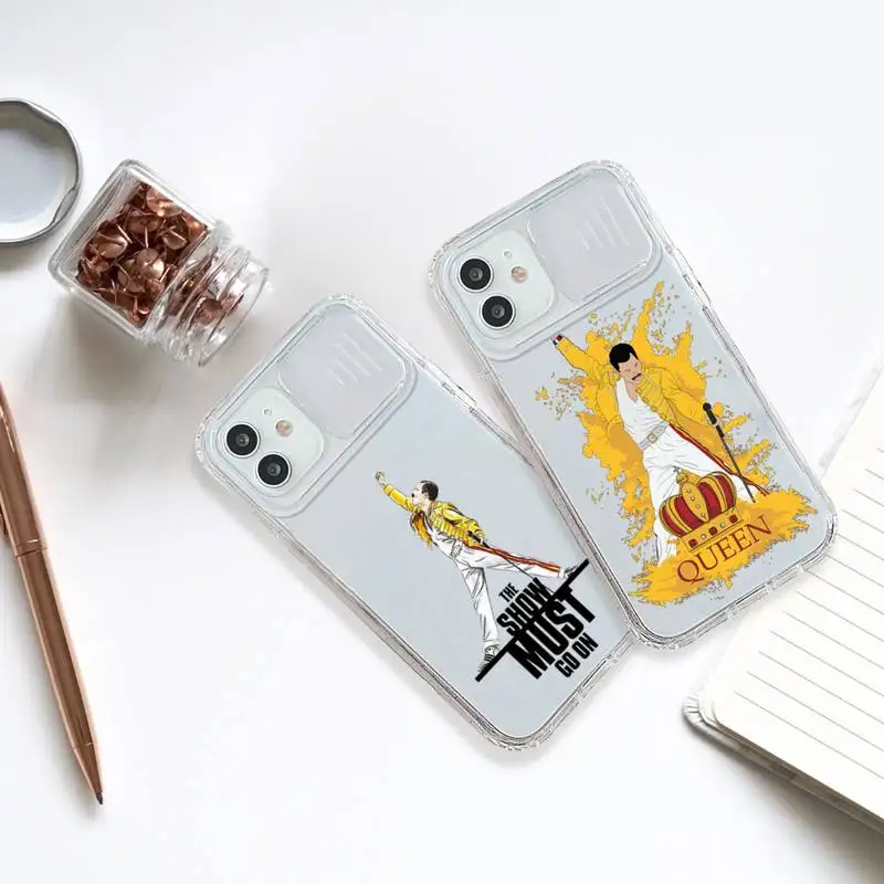 Freddie Mercury Queen Phone Case transparent For iPhone 7 8 11 12 X XS XR MINI Pro Max Plus Slide Camera Lens Protect
Freddie Mercury Queen Phone Case transparent For iPhone 7 8 11 12 X XS XR MINI Pro Max Plus Slide Camera Lens Protect