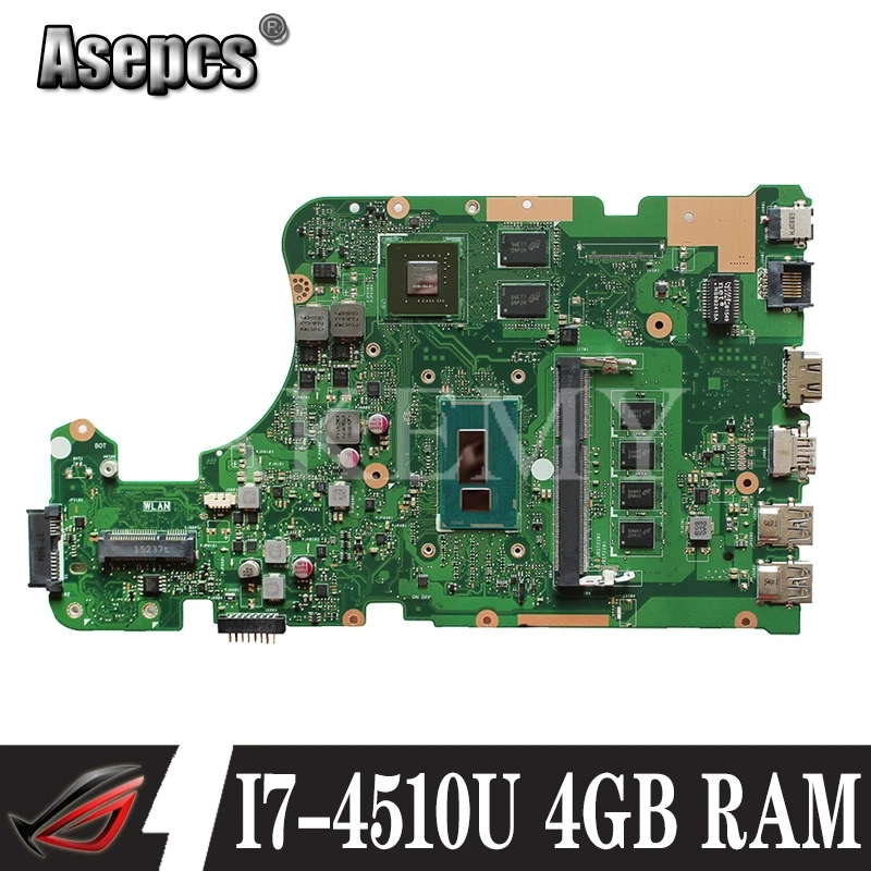 Материнская плата для ноутбука Asus X555LD X555LN K555L F555L I7 4510U 4 Гб RAM REV.2.0|Материнские