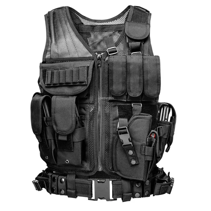Men's Army Tactical Combat Vest Molle Military Airsoft Paintball Sports Vests Multiple Detachable Pocket Shooting Hunting Vest
Men's Army Tactical Combat Vest Molle Military Airsoft Paintball Sports Vests Multiple Detachable Pocket Shooting Hunting Vest