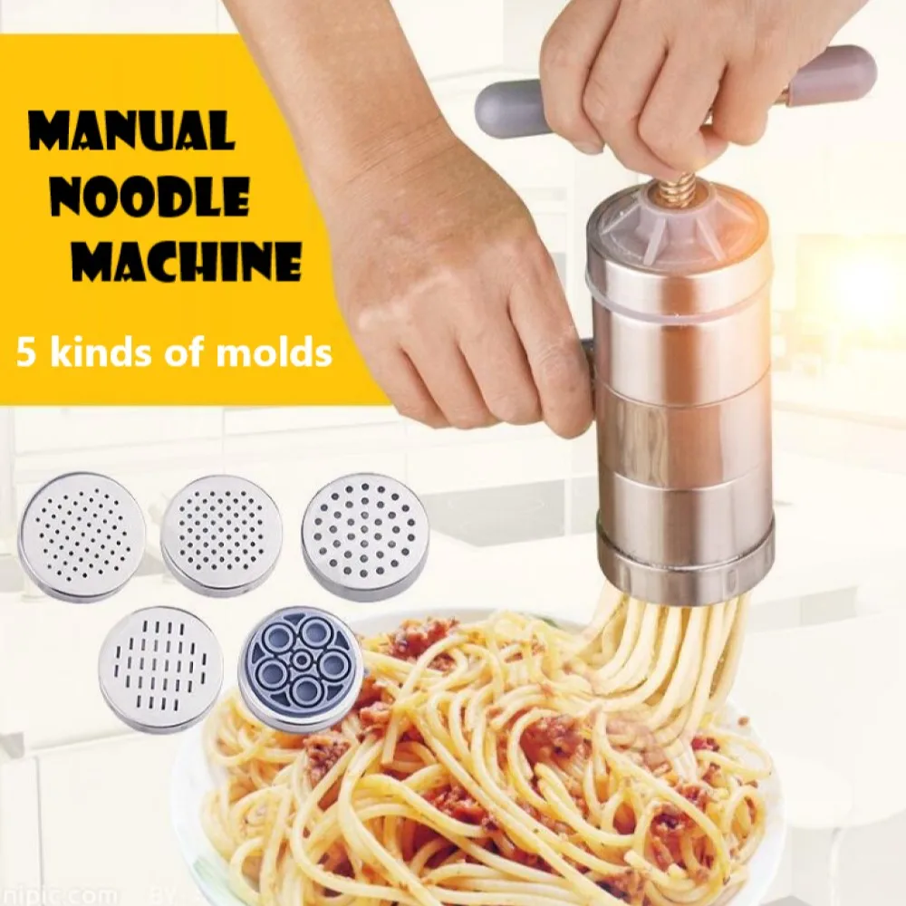 Small stainless steel family hand noodle machine, equipped with 5 kinds of molds, easy self-made noodles in four steps
Small stainless steel family hand noodle machine, equipped with 5 kinds of molds, easy self-made noodles in four steps