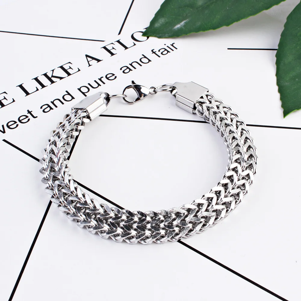 Hip-Hop Style Street Fashion Titanium Steel Men's Domineering Personality Charm Bracelets Stainless Steel Jewelry
Hip-Hop Style Street Fashion Titanium Steel Men's Domineering Personality Charm Bracelets Stainless Steel Jewelry