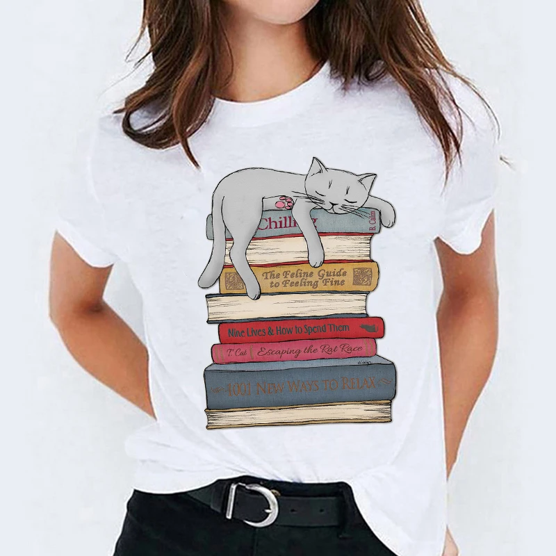 Graphic T Shirt for Women Cat Cartoon Casual Animal Cute Trend 90s Print Lady T-shirts Top Womens Ladies Female Tee T-Shirt
Graphic T Shirt for Women Cat Cartoon Casual Animal Cute Trend 90s Print Lady T-shirts Top Womens Ladies Female Tee T-Shirt