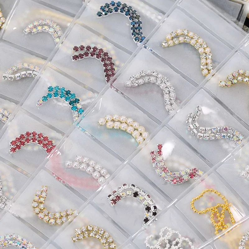 1Bag Metal Chain Fashion Crystal Stud Nail Art Decorations Gold Silver UV Gel Polish Manicure DIY Charms Salon Supplies
1Bag Metal Chain Fashion Crystal Stud Nail Art Decorations Gold Silver UV Gel Polish Manicure DIY Charms Salon Supplies