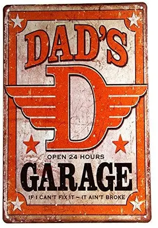 ERLOOD Dad's Garage, металлический жестяной знак, настенный декоративный гаражный Декор 12x8
ERLOOD Dad's Garage, металлический жестяной знак, настенный декоративный гаражный Декор 12x8