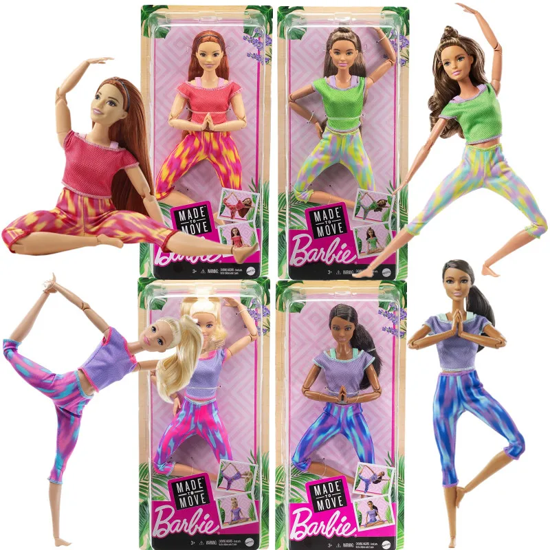 2021 NEW Barbie Made to Move Doll Gymnastics Yoga Dolls with 22 Flexible Joints Sports Dolls Girls Toys for Girls Brinquedos Toy
2021 NEW Barbie Made to Move Doll Gymnastics Yoga Dolls with 22 Flexible Joints Sports Dolls Girls Toys for Girls Brinquedos Toy