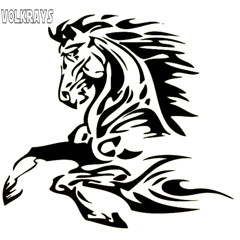 Volkrays Fashion Car Sticker Animal Tattoo Horse Stallion Accessories Reflective Sunscreen Vinyl Decal Black/Silver,14cm*15cm
Volkrays Fashion Car Sticker Animal Tattoo Horse Stallion Accessories Reflective Sunscreen Vinyl Decal Black/Silver,14cm*15cm