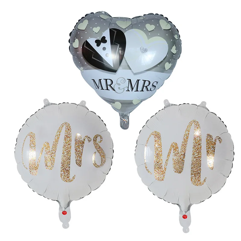 Воздушные шары с гелиевым принтом Mr & Mrs из фольги, 18 дюймов, белого и золотого цветов, для свадьбы, Дня Святого Валентина, 10 шт.
Воздушные шары с гелиевым принтом Mr & Mrs из фольги, 18 дюймов, белого и золотого цветов, для свадьбы, Дня Святого Валентина, 10 шт.