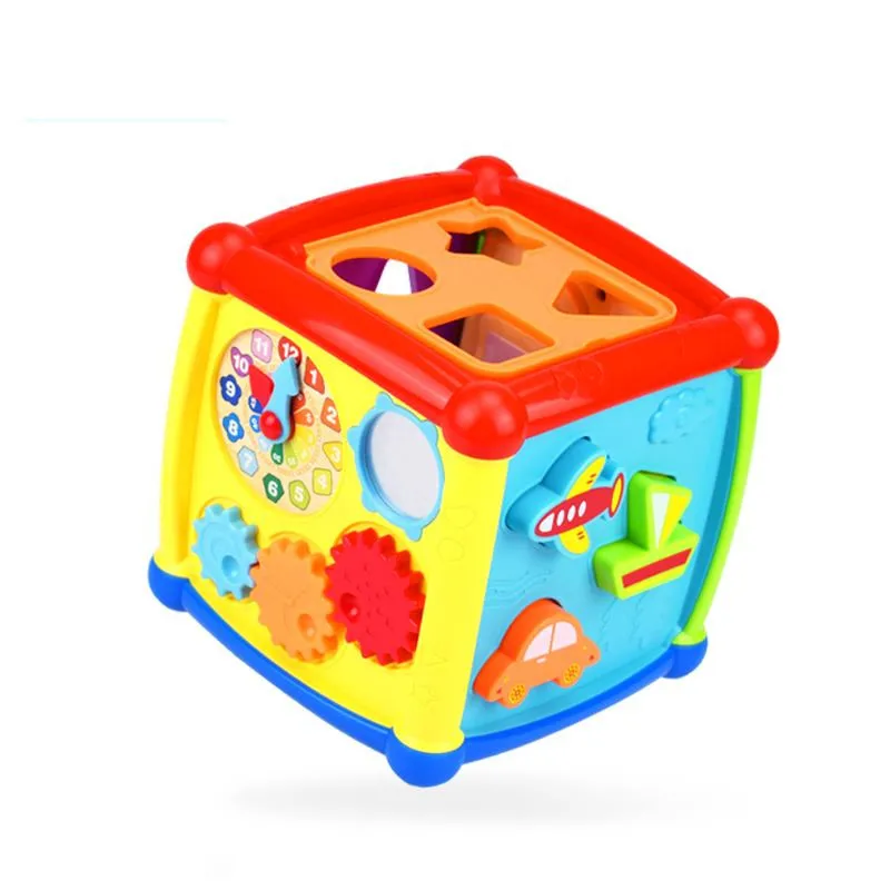 Multifunctional Musical Toys Toddler Baby Box Music Activity Cube Gear Clock Geometric Blocks Sorting Educational Toys
Multifunctional Musical Toys Toddler Baby Box Music Activity Cube Gear Clock Geometric Blocks Sorting Educational Toys
