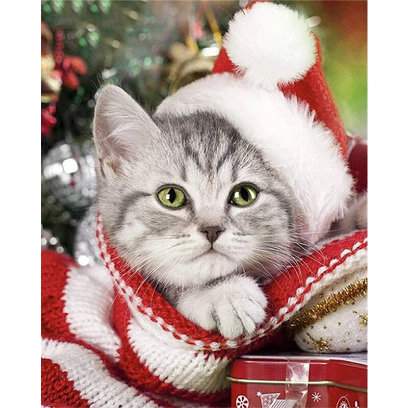 SenyuArt 5D Diamond Painting Full Round Square Embroidery Picture Mosaic Cat Christmas Accessories Cross Stitch Kits Home Decor
SenyuArt 5D Diamond Painting Full Round Square Embroidery Picture Mosaic Cat Christmas Accessories Cross Stitch Kits Home Decor