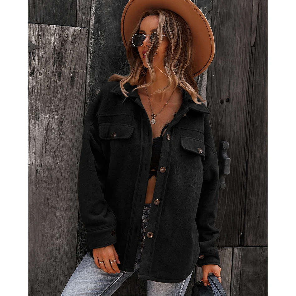 GXDS Lapel Cotton Coat Women Autumn Winter 2021 New Casual Single-Breasted Warm Streetwear Thick Solid Plush Loose Woolen Jacket
GXDS Lapel Cotton Coat Women Autumn Winter 2021 New Casual Single-Breasted Warm Streetwear Thick Solid Plush Loose Woolen Jacket