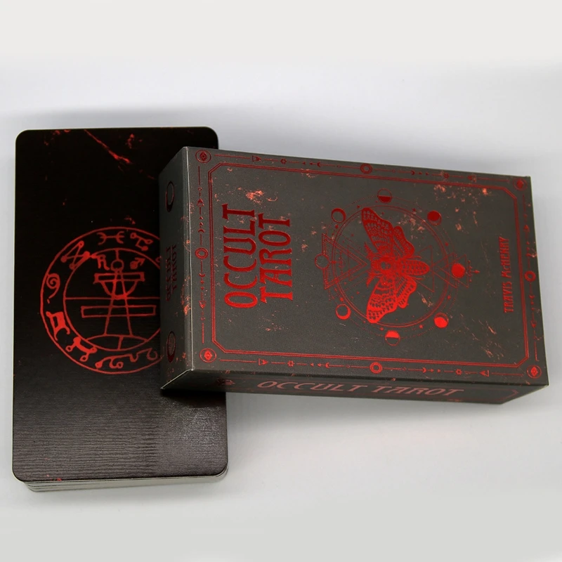 78 Cards Deck Occult Tarot Full English Oracle Cards Mysterious Divination Fate Family Party Board Game
78 Cards Deck Occult Tarot Full English Oracle Cards Mysterious Divination Fate Family Party Board Game