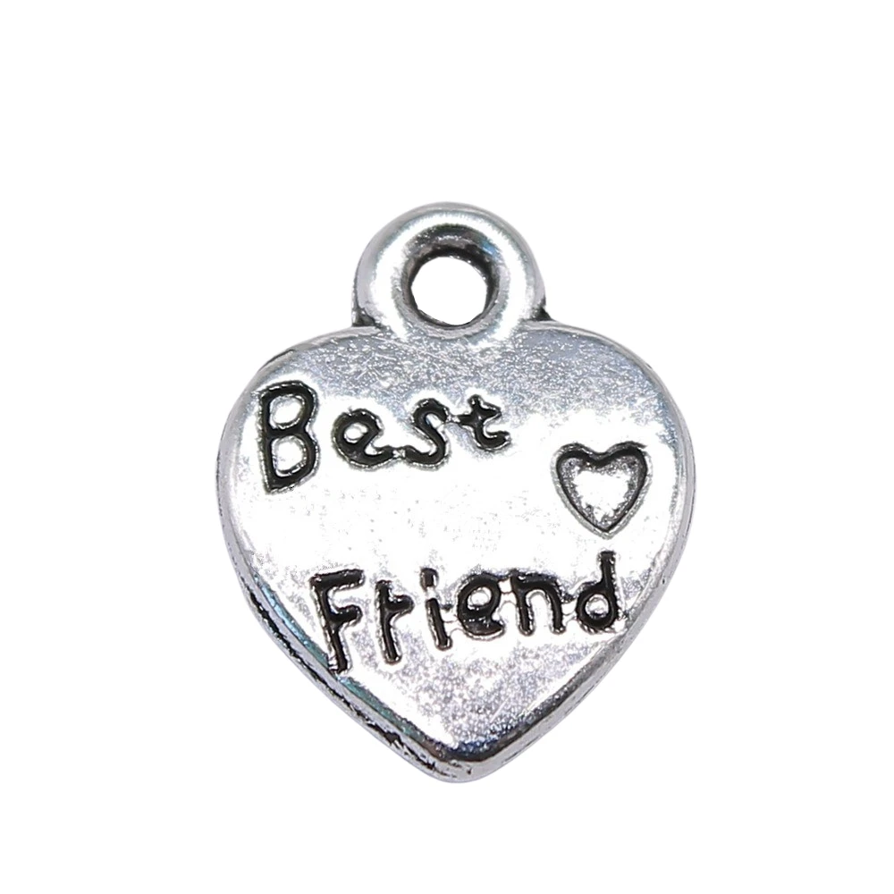 300pcs 12x10mm Double Sided Heart Best Friend Pendant Charms Wholesale For Jewelry Making Handmade Craft
300pcs 12x10mm Double Sided Heart Best Friend Pendant Charms Wholesale For Jewelry Making Handmade Craft
