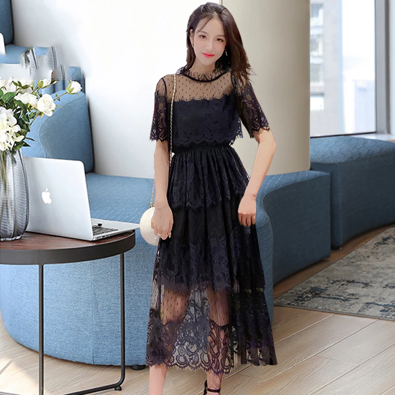 Женское Повседневное платье-трапеция Suofun, французское кружевное платье выше колена с длинной юбкой и узкой талией, весна-лето 2021
Женское Повседневное платье-трапеция Suofun, французское кружевное платье выше колена с длинной юбкой и узкой талией, весна-лето 2021