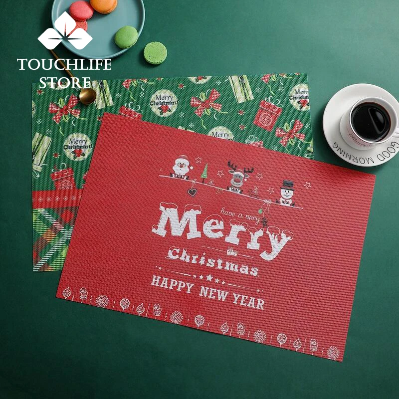 4PCs Christmas Placemats Heat Insulation Thicken Table Mat Anti-Scalding Non-slip PVC Dining Bowl Mat Home Decor New Year 2022
4PCs Christmas Placemats Heat Insulation Thicken Table Mat Anti-Scalding Non-slip PVC Dining Bowl Mat Home Decor New Year 2022